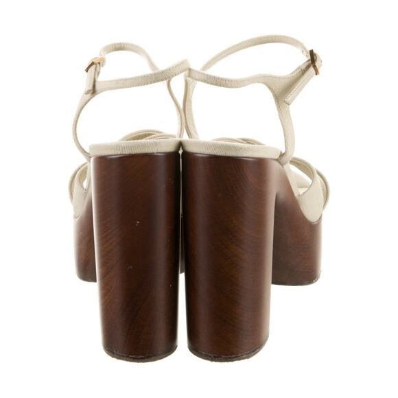 ❤️Saint Laurent Canvas Platform Heels❤️ - Picture 4 of 5